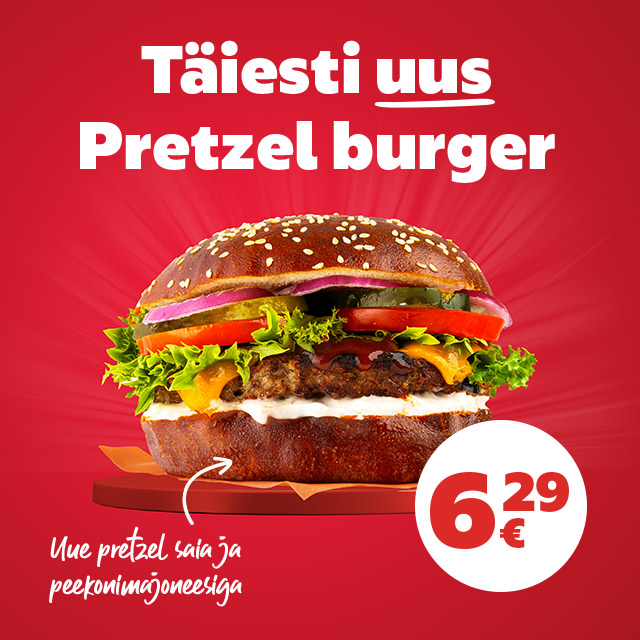 Täiesti uus pretzel burger