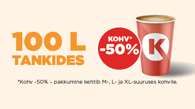 100L kohv -50%